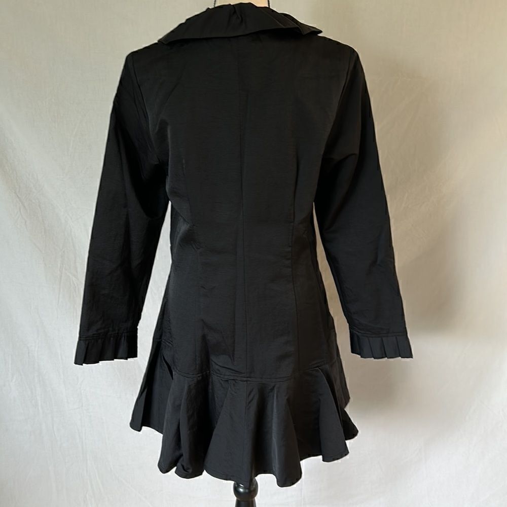 Saga women’s black ruffle jacket size 1 - Picture 6 of 15